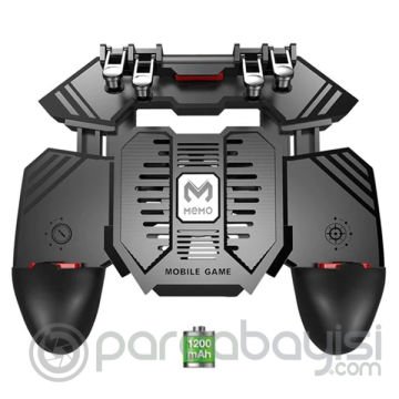 MEMO AK77 1200 mAh Fanlı Dört Tetik Mobil Oyun Aparatı - Pubg(Orjinal Memo)