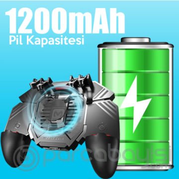 MEMO AK77 1200 mAh Fanlı Dört Tetik Mobil Oyun Aparatı - Pubg(Orjinal Memo)