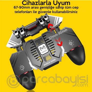 MEMO AK77 1200 mAh Fanlı Dört Tetik Mobil Oyun Aparatı - Pubg(Orjinal Memo)