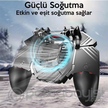 MEMO AK77 4000 mAh Fanlı Dört Tetik Mobil Oyun Aparatı - Pubg (Orjinal Memo)