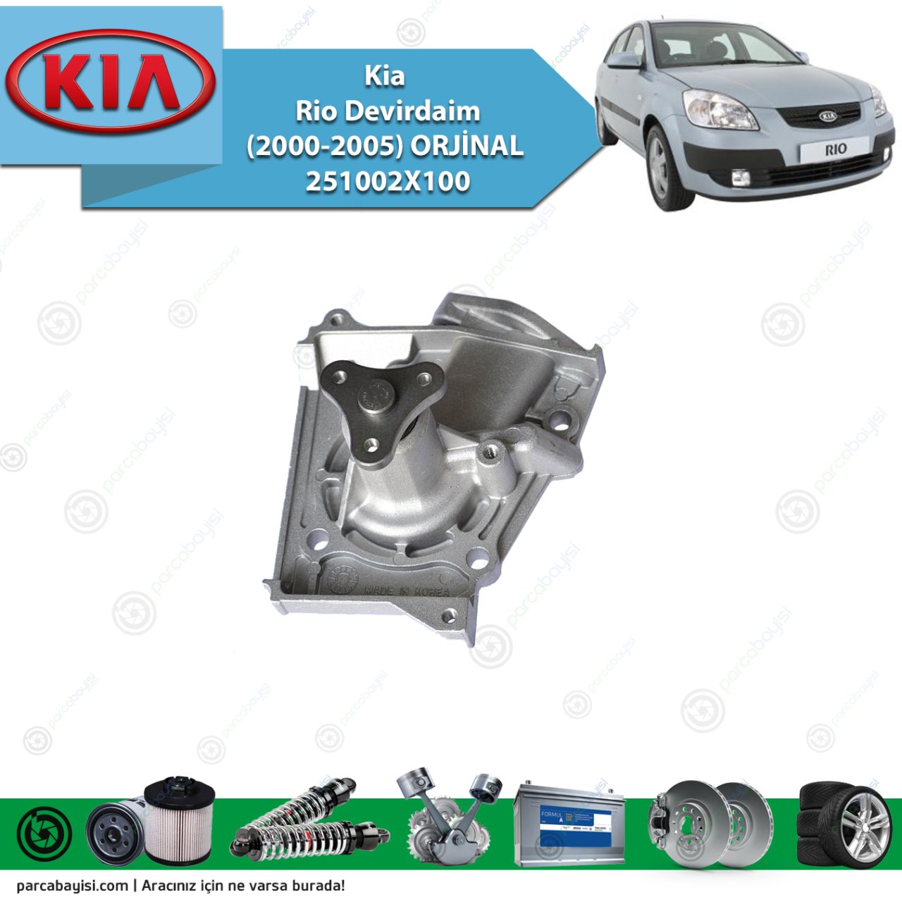 Kia Rio Devirdaim (2000-2005) Orijinal | 251002X100