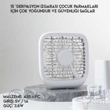 Baseus Foldable Usb Araç Arka Koltuk Vantilatör Fan Soğutucu