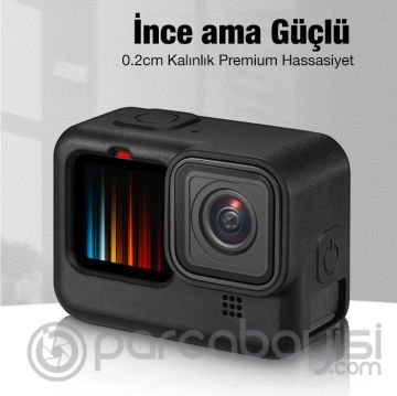 PULUZ GoPro HERO10 - HERO9 için Silikon Koruma Kılıfı Lens Koruma