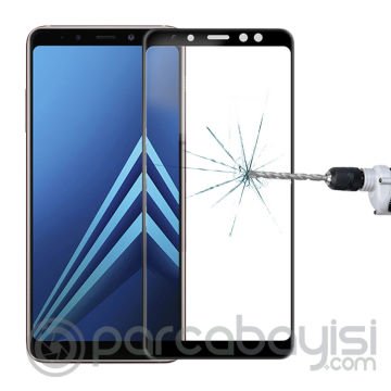 Ally Samsung Galaxy A8 (2018) A530 İçin 3d Full Kırılmaz Cam Ekran Koruyucu