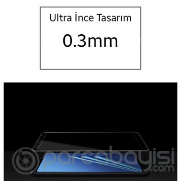 Ally Samsung Galaxy A8 (2018) A530 İçin 3d Full Kırılmaz Cam Ekran Koruyucu