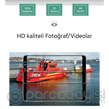 Ally Samsung Galaxy A8 (2018) A530 İçin 3d Full Kırılmaz Cam Ekran Koruyucu