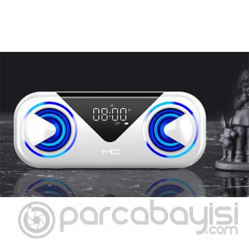 ALLY MC H9 Bluetooth Hoparlörler Speaker Subwoofer Soundbar Destekli Saat Led