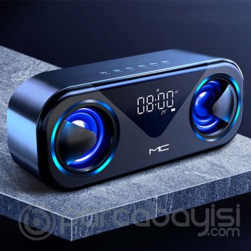 ALLY MC H9 Bluetooth Hoparlörler Speaker Subwoofer Soundbar Destekli Saat Led