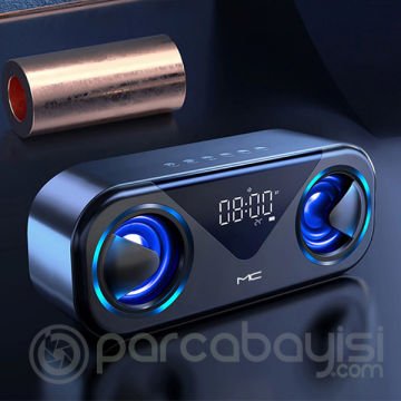 ALLY MC H9 Bluetooth Hoparlörler Speaker Subwoofer Soundbar Destekli Saat Led
