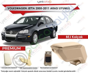 Vw Jetta 2005-2011 Sonrası Uyumlu Bej Kolçak Kol Dayama Ultra Kaliteli