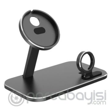 ALLY 2in1 Magsafe Şarj İstasyonu İPhone 12 Apple Watch Tutucu Şarj Dock