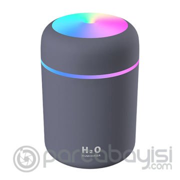 EZERE H20 300ML Hava Nemlendirici Led Işıklı Renkli Dönen Nightlight