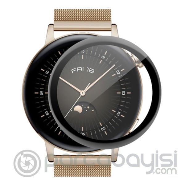 Huawei Watch GT3 42mm 3D Full Kaplama Ekran Koruyucu PET+PMMA