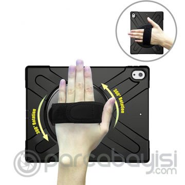 Ally İPad Pro 12.9 3 Katmanlı Standlı Zırh Kılıf-Shockproof