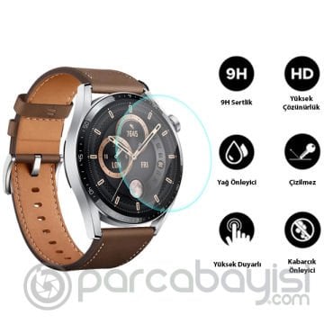 Huawei Watch GT3 46mm Tempered Kırılmaz Cam Ekran Koruyucu