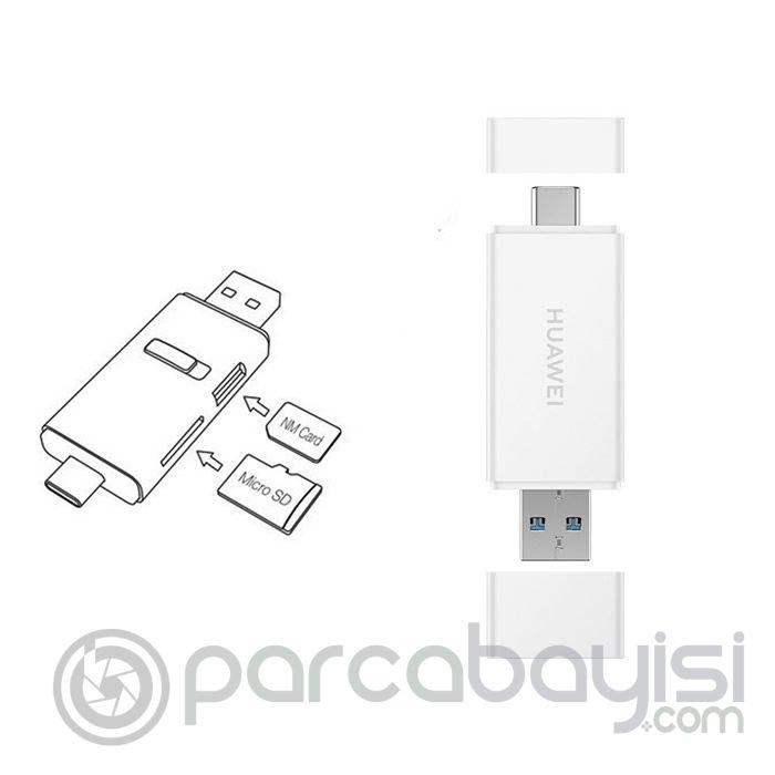 Huawei Usb 3.1  Type-C Nm Card Hafıza Kart Okuyucu Card Reader