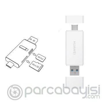 Huawei Usb 3.1  Type-C Nm Card Hafıza Kart Okuyucu Card Reader