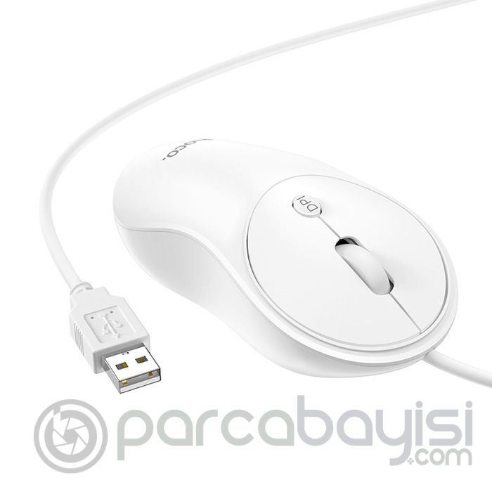 HOCO GM13 Bussines 1600DPI 4D Yüksek Hassasiyet Kablolu Optik Mouse
