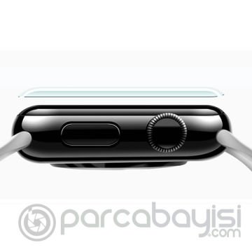 Gor Apple Watch 4 44mm 3d Kavisli Full Kaplama Darbe Emici Ekran Koruyucu 2 Adet Set