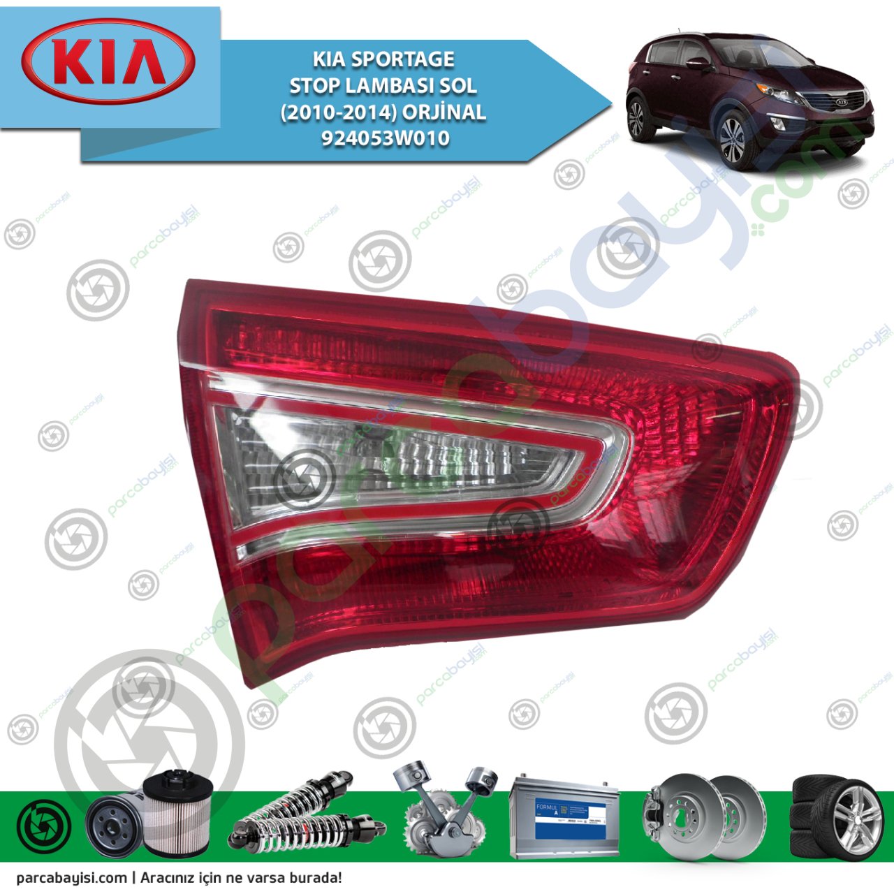 Kia Sportage Stop Lambası Sol (2010-2014) Orijinal | 924053W010