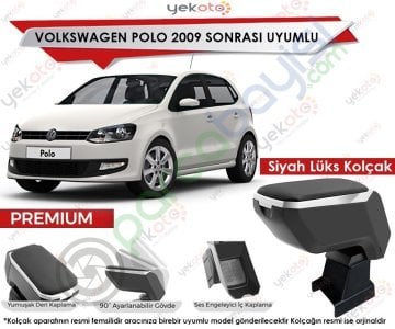 Vw Polo 2009 Sonrası Uyumlu Lüx Siyah Kolçak Kol Dayama Ultra Kaliteli
