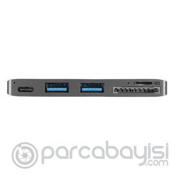 Ally 5 İn1 Usb-C Hub 3.0 Type-C Şarj Kart Reader Type-C Bütün Cihazlar İçin