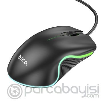 HOCO GM19 RGB LED Işıklı Gamer Oyuncu Kablolu Optik Mouse