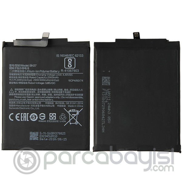 Xiaomi Redmi 6-6A  BN37 2900mAh Pil Batarya