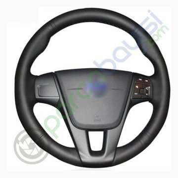 Volvo S60 Araca Özel Dikişli Deri Direksiyon Kılıfı