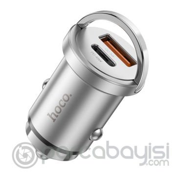 HOCO NZ10 PD45W+QC3.0 USB+Type-C Giriş Araç içi Çakmaklık Hızlı Şarj Aleti