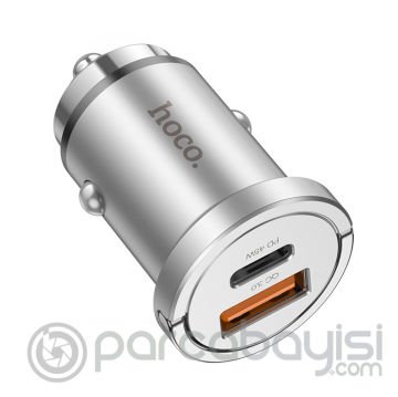 HOCO NZ10 PD45W+QC3.0 USB+Type-C Giriş Araç içi Çakmaklık Hızlı Şarj Aleti
