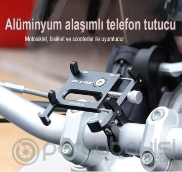 GUB Plus 6 Ayarlanabilir Bisiklet Telefon Tutucu Motosiklet Gidon Klip Tutucu Aluminum