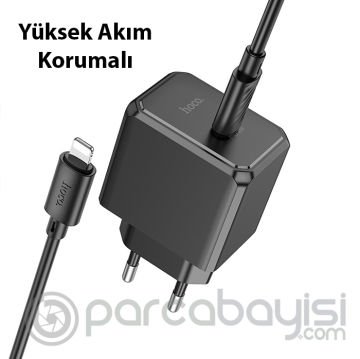 HOCO CS15A 30W Type-C Şarj Aleti + Type-C to iPhone Lightning Kablo Seti