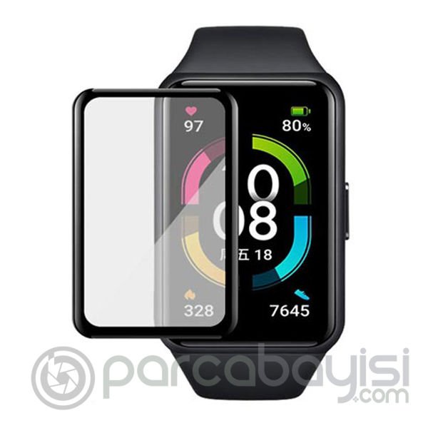 Huawei Honor Band 6 3D Full Kaplama Ekran Koruyucu PET+PMMA