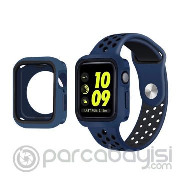 Ally Apple Watch 4 40mm N-Style Çift Renk Silikon Kılıf