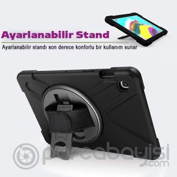 Ally Galaxy Tab S5e SM-T720 T725 Shockproof 3 Katmanlı Standlı Zırh Kılıf