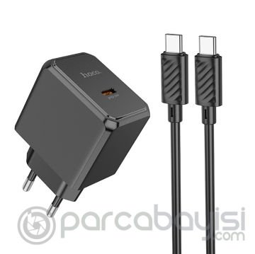HOCO CS15A 30W Type-C Hızlı Şarj Aleti + Type-C to Type-C Kablo Seti