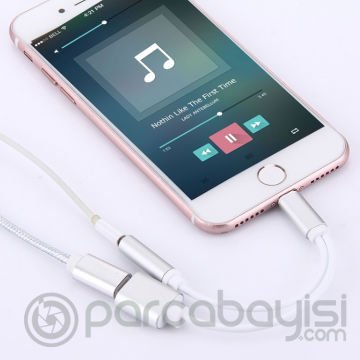 Ally iPhone 13-12-11 -XS-8 -7 3.5mm Kulaklık ve Şarj Dönüştürücü