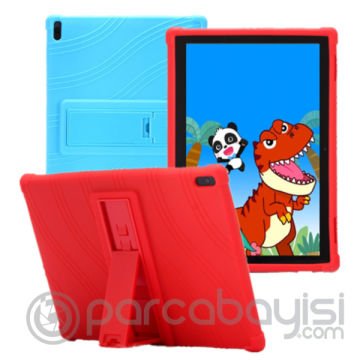 Lenovo Tab E10 TB-X104F Tab 4 10.1 Inch Tablet Standlı Silikon Kılıf