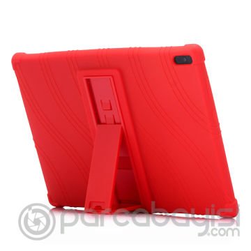Lenovo Tab E10 TB-X104F Tab 4 10.1 Inch Tablet Standlı Silikon Kılıf