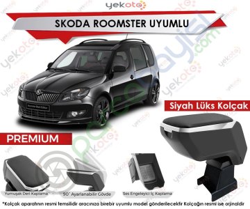 Skoda Roomster Uyumlu Lüx Siyah Kolçak Kol Dayama Ultra Kaliteli