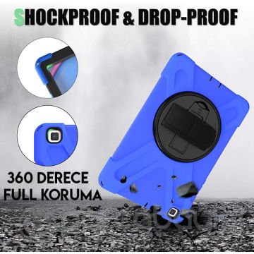 Ally SM Tab A 8.0 2019 SM-T290 T295 Shockproof 3 Katmanlı Standlı Zırh Kılıf