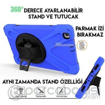 Ally SM Tab A 8.0 2019 SM-T290 T295 Shockproof 3 Katmanlı Standlı Zırh Kılıf