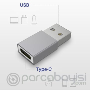ALLY MH-301 USB to Type-C Dişi Çevirici Dönüştürücü Adaptör