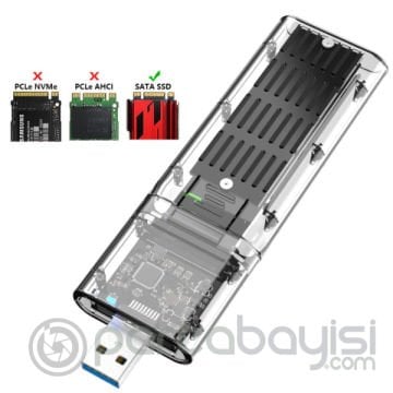 ALLY M2 Sata USB 3.0 Harddisk Kutusu 2230-2242-2260-2280MM kart adaptörü