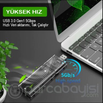 ALLY M2 Sata USB 3.0 Harddisk Kutusu 2230-2242-2260-2280MM kart adaptörü