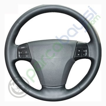 Volvo V40 2006-12 Araca Özel Dikişli Deri Direksiyon Kılıfı