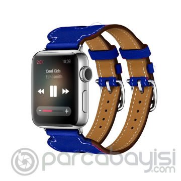 Ally Apple Watch 7-8 41mm 6-5-4 40mm Çift Kayış Kordon Kayış 3-2-1 38mm
