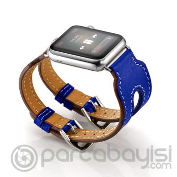 Ally Apple Watch 7-8 41mm 6-5-4 40mm Çift Kayış Kordon Kayış 3-2-1 38mm