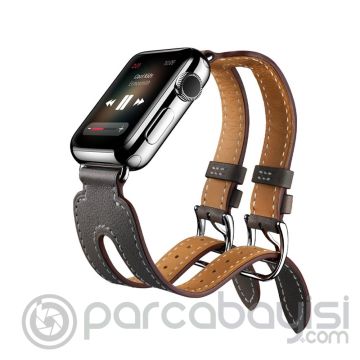 Ally Apple Watch 7-8 41mm 6-5-4 40mm Çift Kayış Kordon Kayış 3-2-1 38mm
